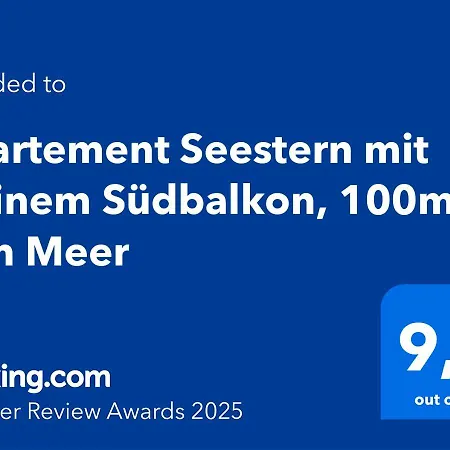 Seestern Mit Kleinem Suedbalkon, 100m Zum 公寓 施坦胡德